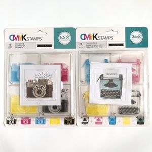 CMYK Stamps Typewriter Camera Thanks Smile Memory